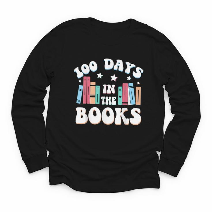 100 Days In The Books School Reading Celebration Youth Long Sleeve Tee