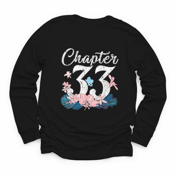 1988 Happy Birthday Chapter 33 Year Old Women Book Lover Youth Long Sleeve Tee