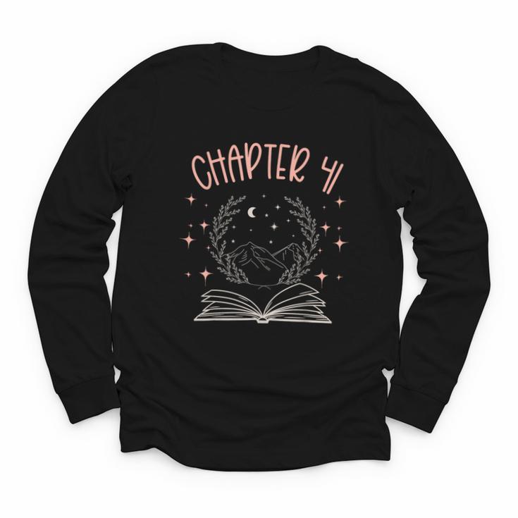 41st Birthday Women Book Lovers Chapter 41 Its My Birthday Youth Long Sleeve Tee