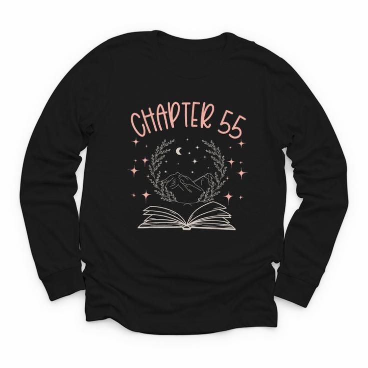 55th Birthday Women Book Lovers Chapter 55 Its My Birthday Youth Long Sleeve Tee