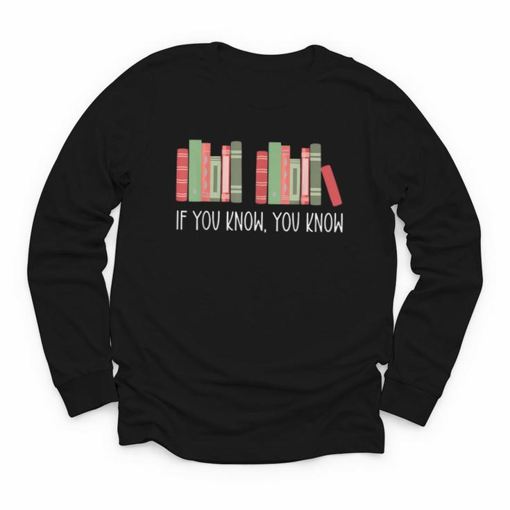 6 7 If You Know You Know Book Lover Six Seven Meme Youth Long Sleeve Tee
