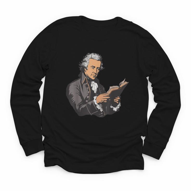 Alexander Hamilton Reading A Book Youth Long Sleeve Tee