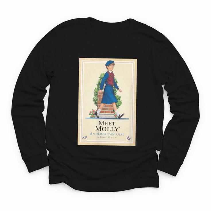 American Girl Meet Molly Book Cover Youth Long Sleeve Tee