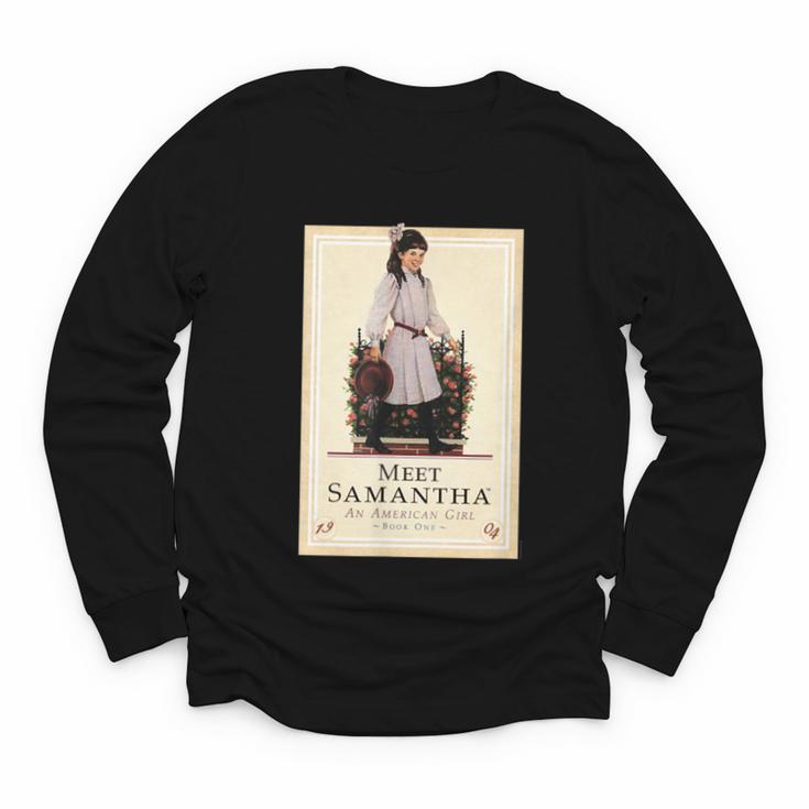 American Girl Meet Samantha Book Cover Youth Long Sleeve Tee