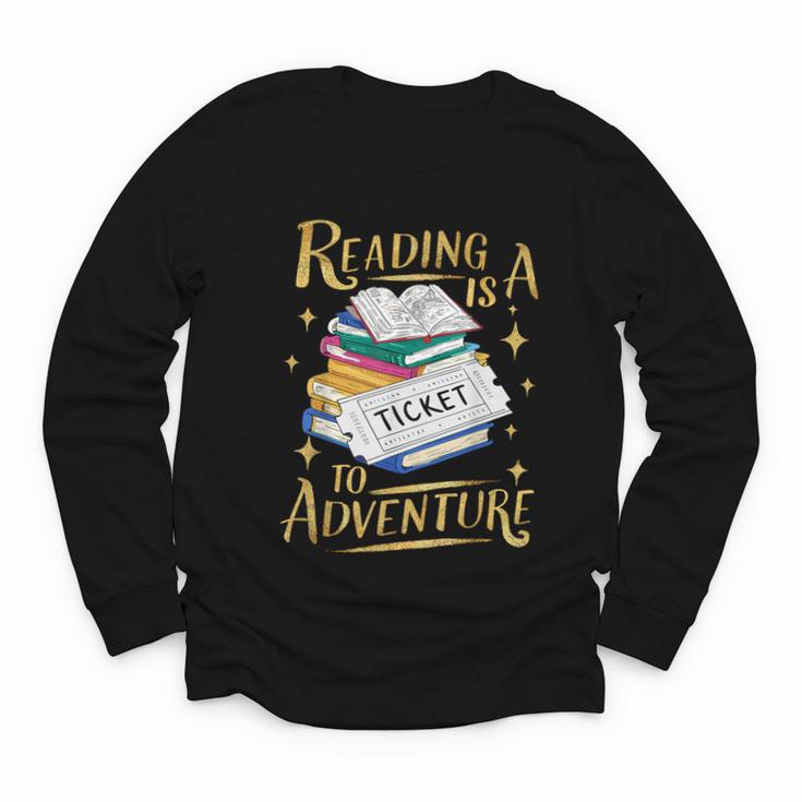 Book Adventure Library Student Teacher Book Youth Long Sleeve Tee