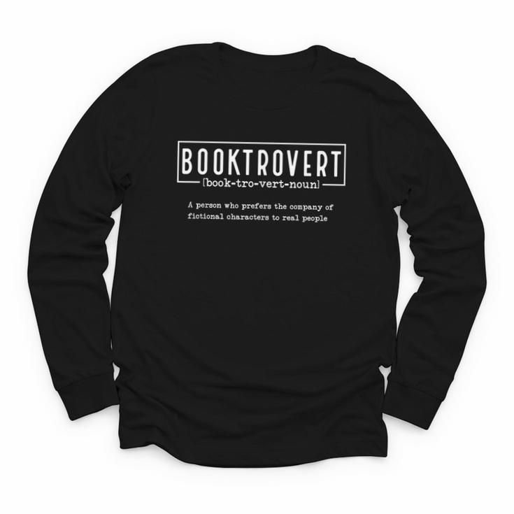 Book Booktrovert Book Lovers Definition Youth Long Sleeve Tee