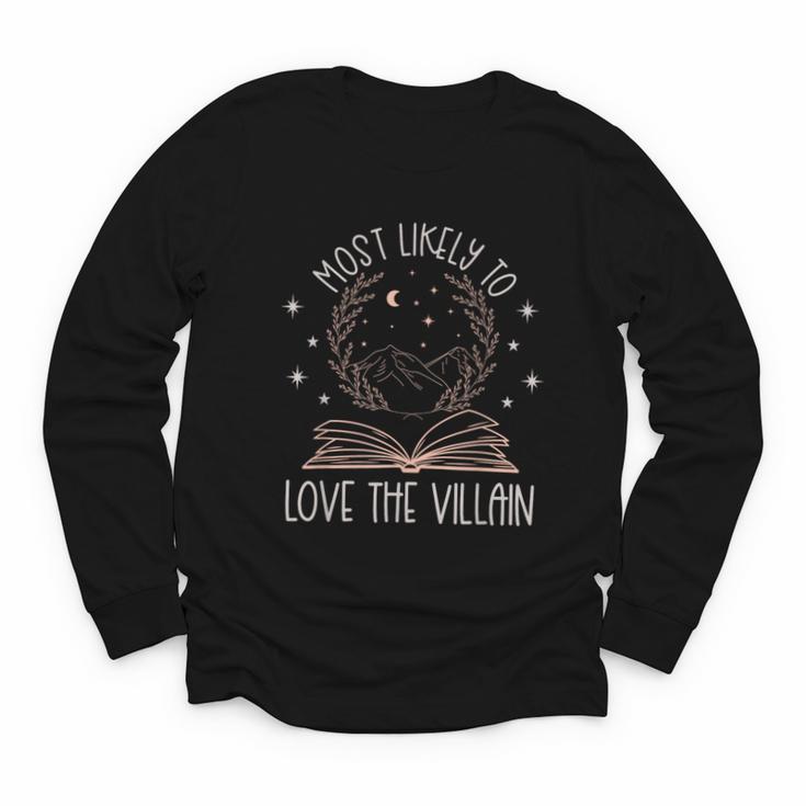 Book Club Shirts For Women Most Likely To Love Villain Youth Long Sleeve Tee