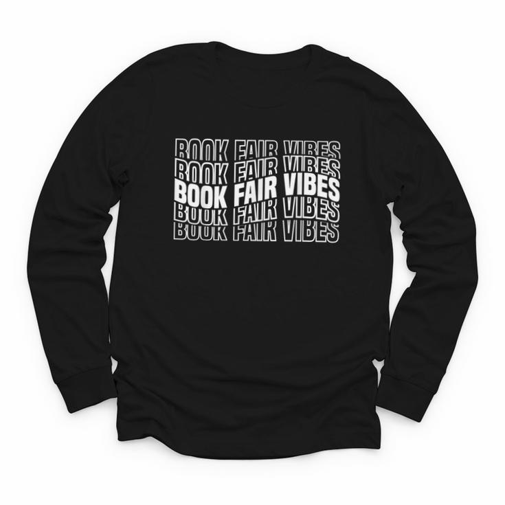 Book Fair Vibes Reader Nostalgia Youth Long Sleeve Tee