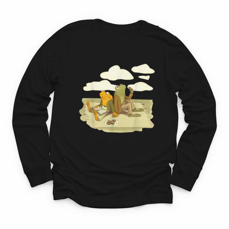 Book Frog Toad Vintage Book Frog Book Frog Reading Book Youth Long Sleeve Tee