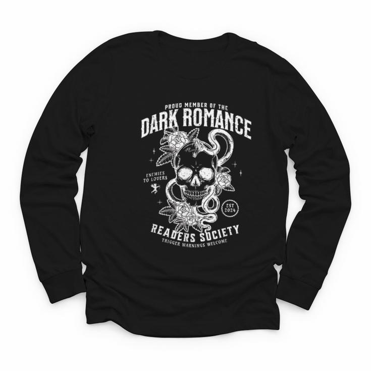 Book Lover Dark Romance Readers Society Smut Reader Women Youth Long Sleeve Tee