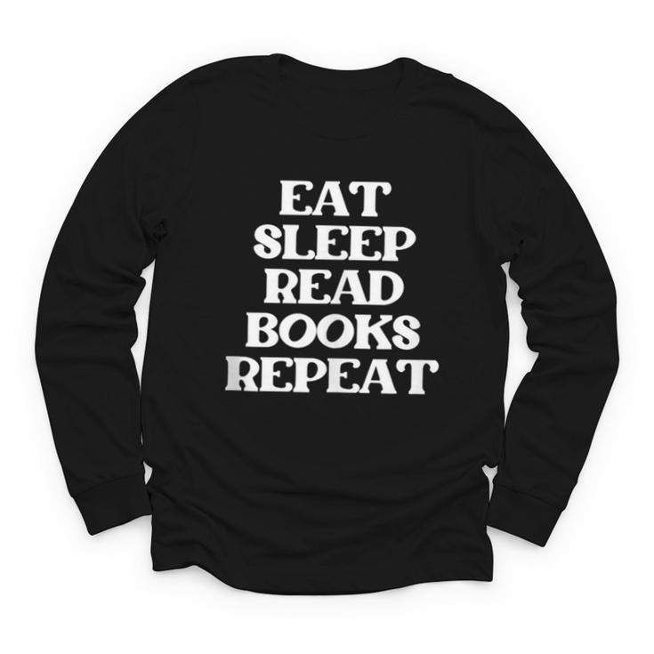 Book Lover Book Eat Sleep Read Books Repeat Youth Long Sleeve Tee