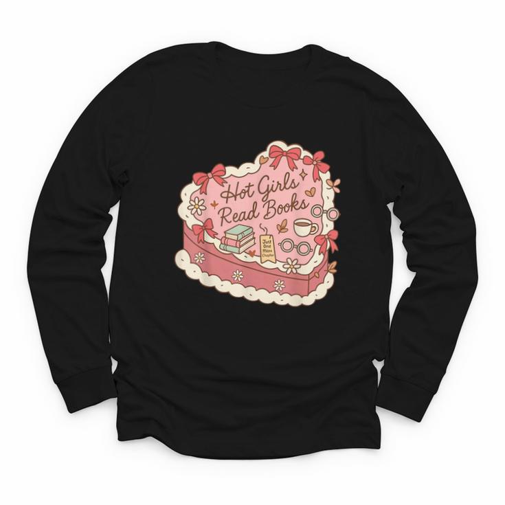 Book Lover Hot Girls Read Books Tee Youth Long Sleeve Tee