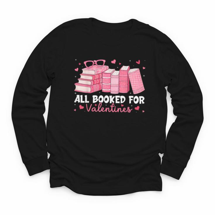 All Booked For Valentines Couple Bookworms Valentine’s Day Youth Long Sleeve Tee