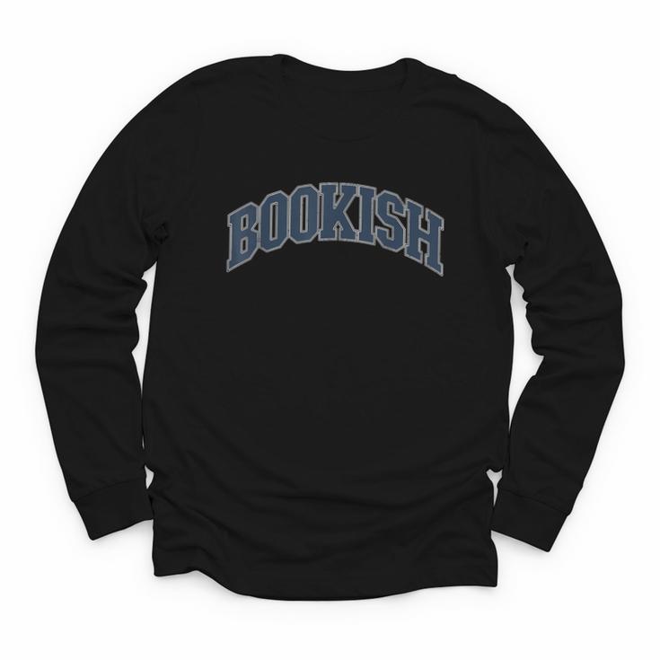 Bookish Vintage Varsity Style Book Lover Art Youth Long Sleeve Tee