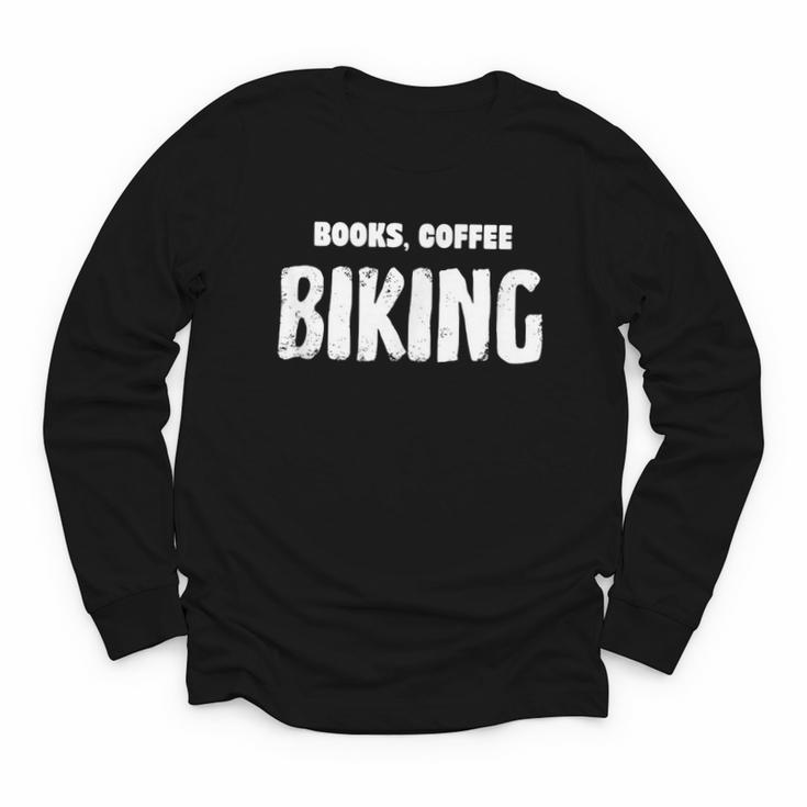 Books Coffee Biking Youth Long Sleeve Tee