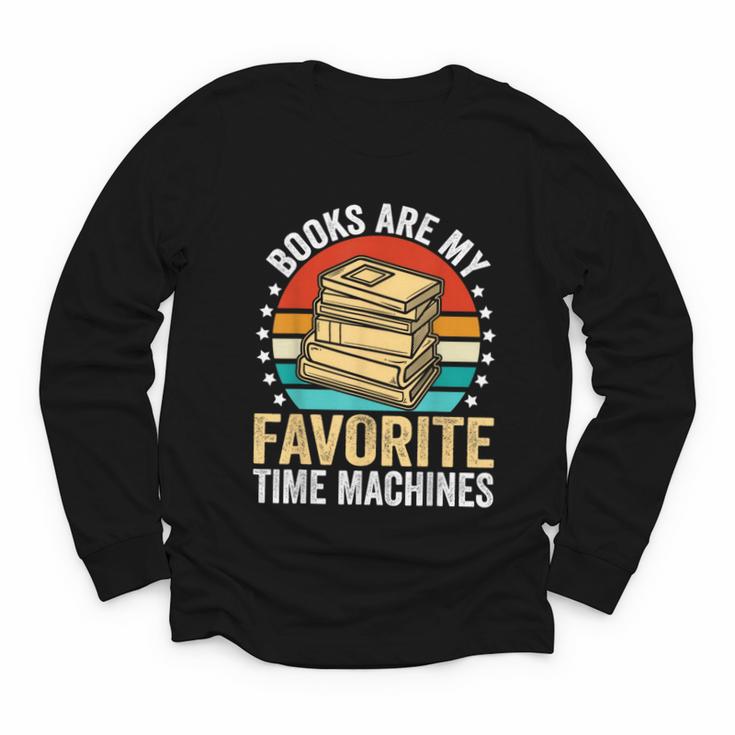 Books Are My Favorite Time Machines Youth Long Sleeve Tee