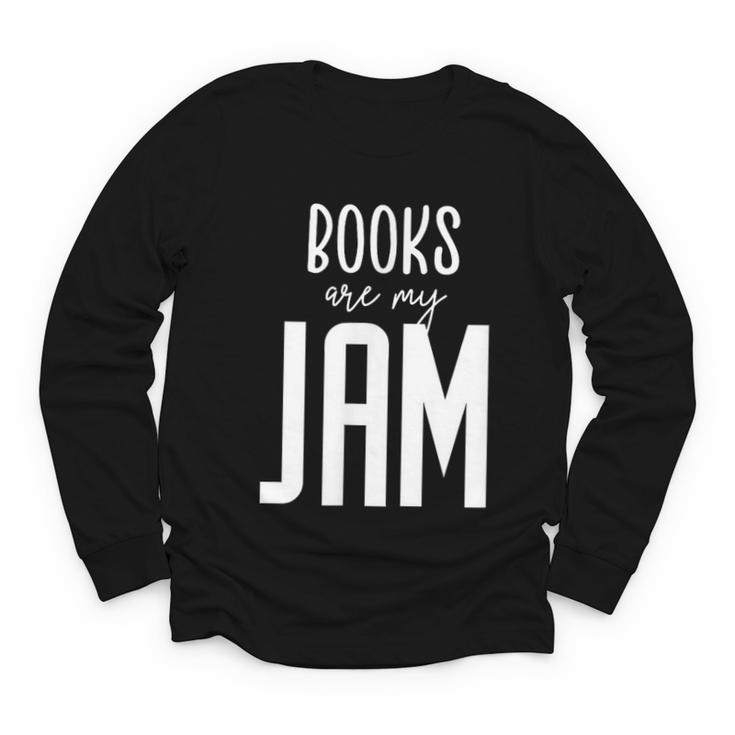 Books Are My Jam Graphic For Introverts Youth Long Sleeve Tee