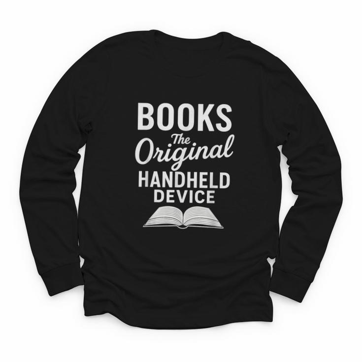 Books The Original Handheld Device – Reading Youth Long Sleeve Tee