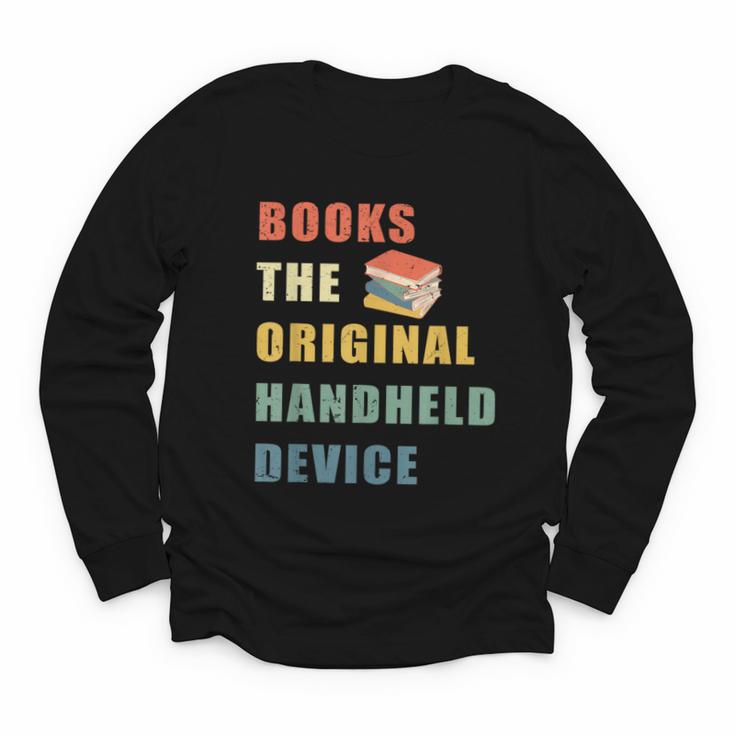 Books The Original Handheld Device Vintage Book Youth Long Sleeve Tee