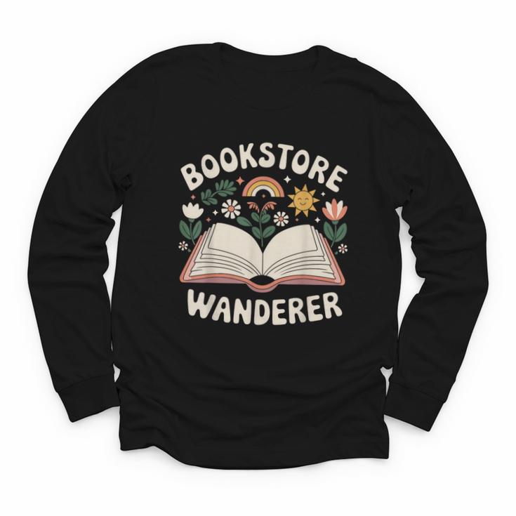 Bookstore Wanderers Retro Women Book Lovers Youth Long Sleeve Tee