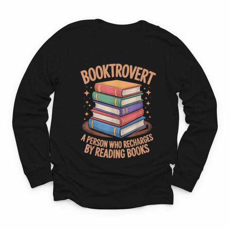 Booktrovert Literature Book Reading Books Reader Youth Long Sleeve Tee