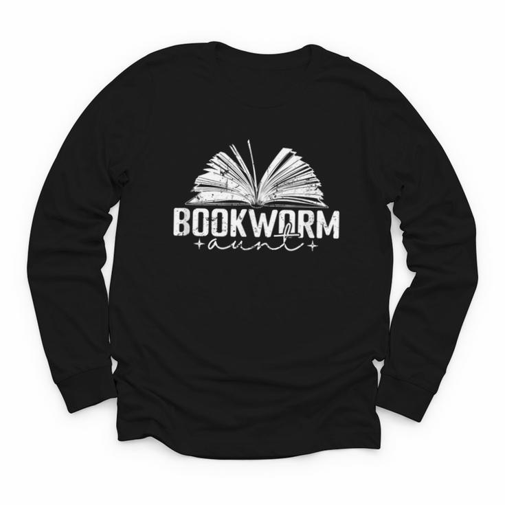Bookworm Aunt Reading Lover Youth Long Sleeve Tee