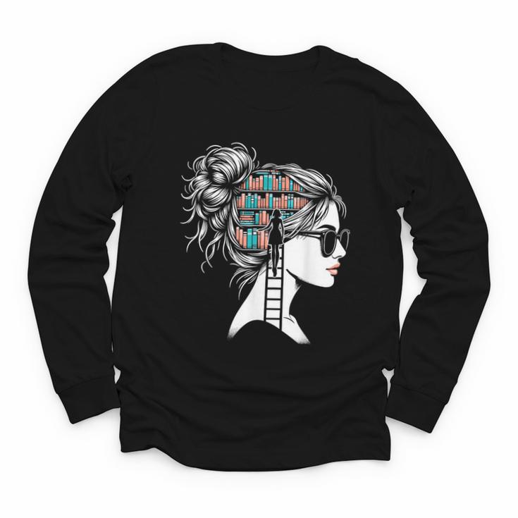 Bookworm Book Nerd Librarian Bookish Librarian Youth Long Sleeve Tee