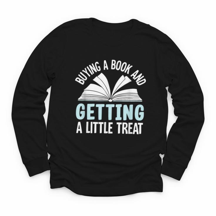 Buying A Book And Getting A Little Treat Youth Long Sleeve Tee