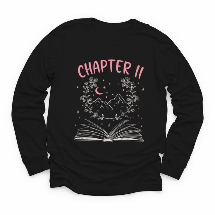 Chapter 11 Birthday Reading Book Lovers 11 Year Old Youth Long Sleeve Tee