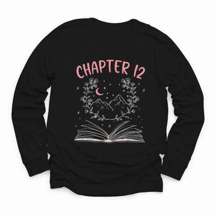 Chapter 12 Birthday Reading Book Lovers 12 Year Old Youth Long Sleeve Tee