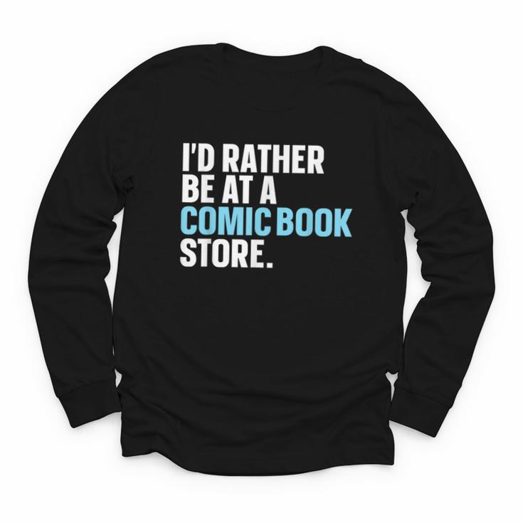 Comic Books Art For Men Women Comics Lover Comics Collector Youth Long Sleeve Tee