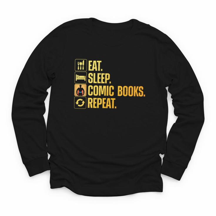 Cool Comic Books Art For Men Women Comic Book Lover Comics Youth Long Sleeve Tee