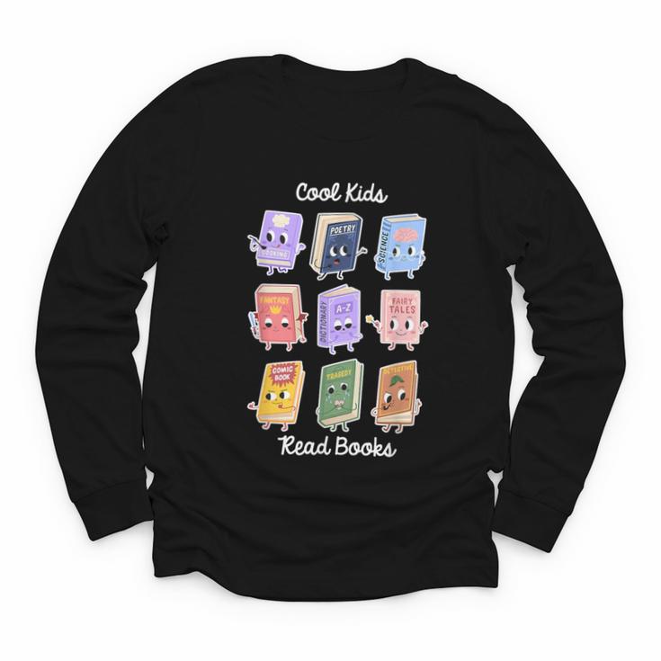 Cool Kids Read Books Apparel Youth Long Sleeve Tee