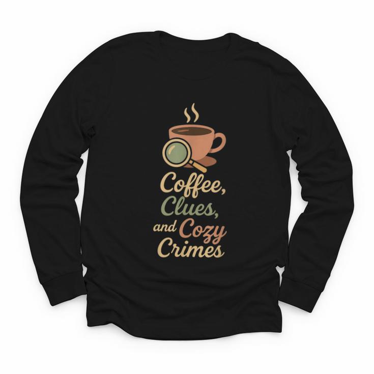 Cozy Crime Club Mystery Reader Bookish Sleuth Youth Long Sleeve Tee
