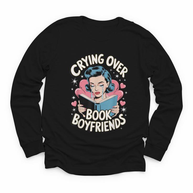 Crying Over Book Boyfriends Youth Long Sleeve Tee