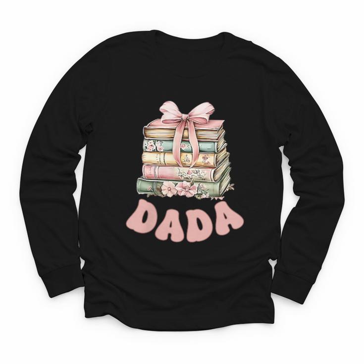 Dada Book First Chapter Birthday Family Matching Party Youth Long Sleeve Tee