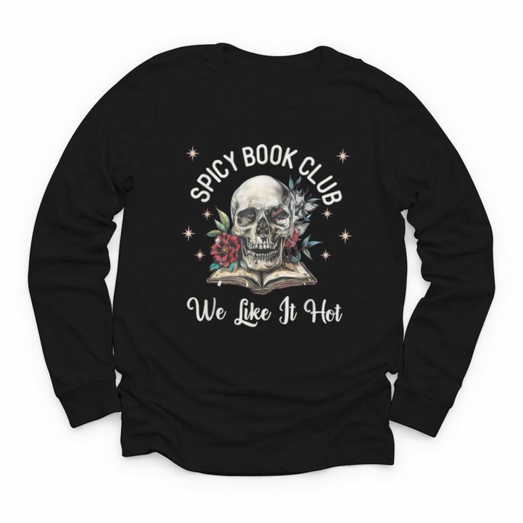 Dark Romance Lover Spicy Book Club Bookish Merch Morally Youth Long Sleeve Tee
