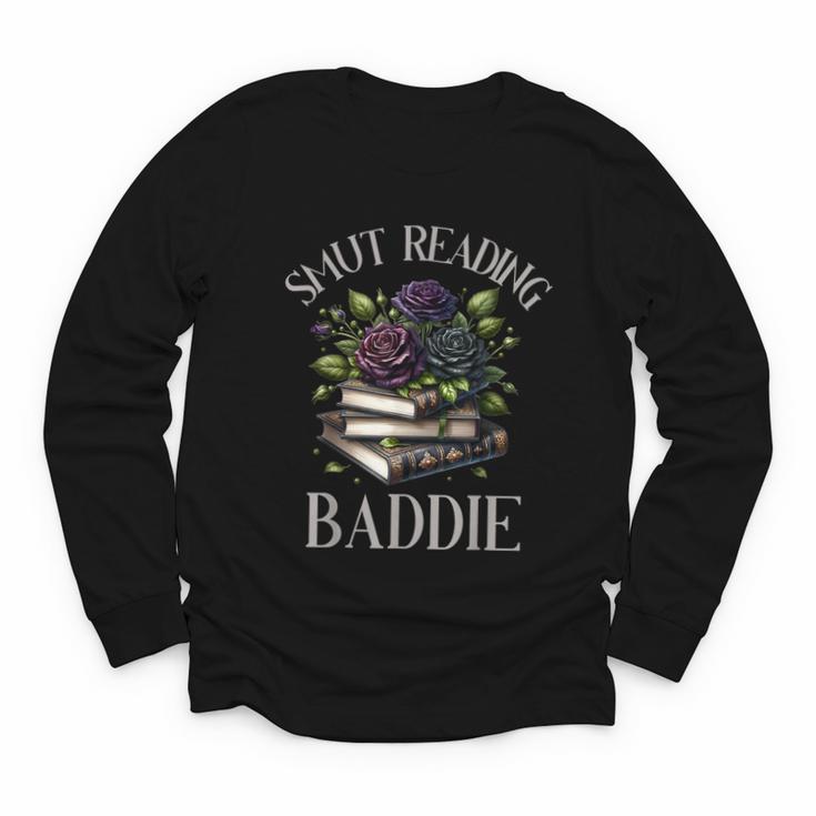 Dark Romance Reader Smutt Book Merch Spicy Books Smut Baddie Youth Long Sleeve Tee
