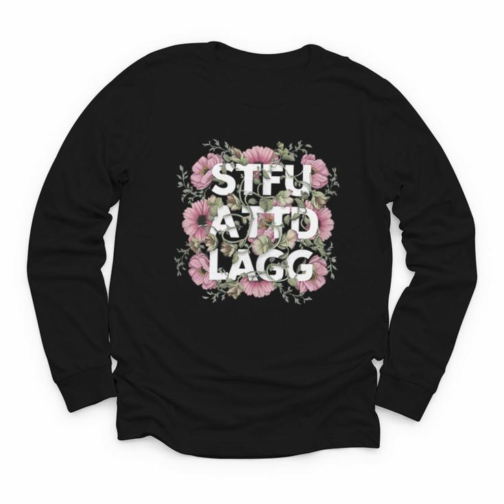 Dark Romance Romantasy Book Lover Shadow Daddy STFUATTDLAGG Youth Long Sleeve Tee