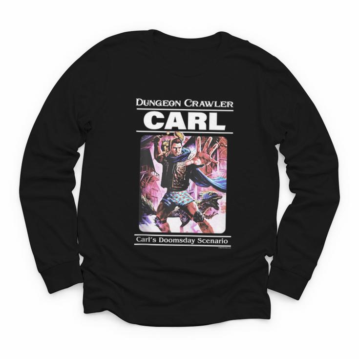 Dungeon Crawler Carl Vintage Paperback Illustration Book Youth Long Sleeve Tee