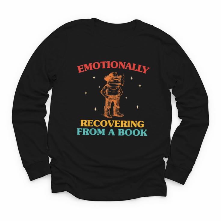 Emotionally Recovering From A Book Frog Youth Long Sleeve Tee