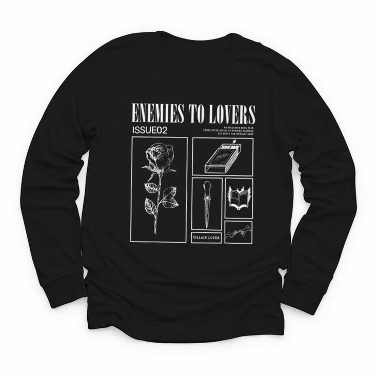 Enemies To Lovers Morally Grey Book Lover Romantasy Bookish Youth Long Sleeve Tee