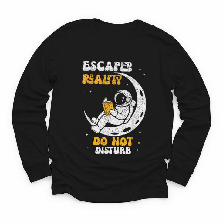 Escaped Reality Do Not Disturb Book Lover Youth Long Sleeve Tee