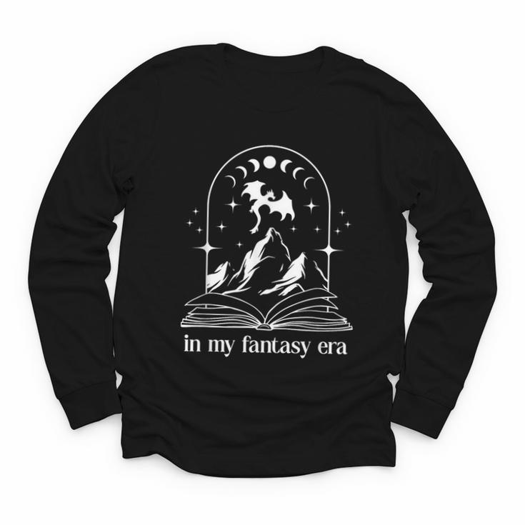 In My Fantasy Era ShirtSmutty Book Dragon In My Fantasy Era Youth Long Sleeve Tee