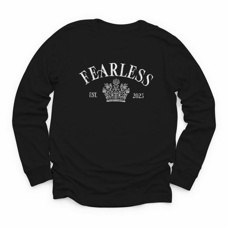 Fearless Est 2025 Powerless Book Fantasy Bookish Youth Long Sleeve Tee