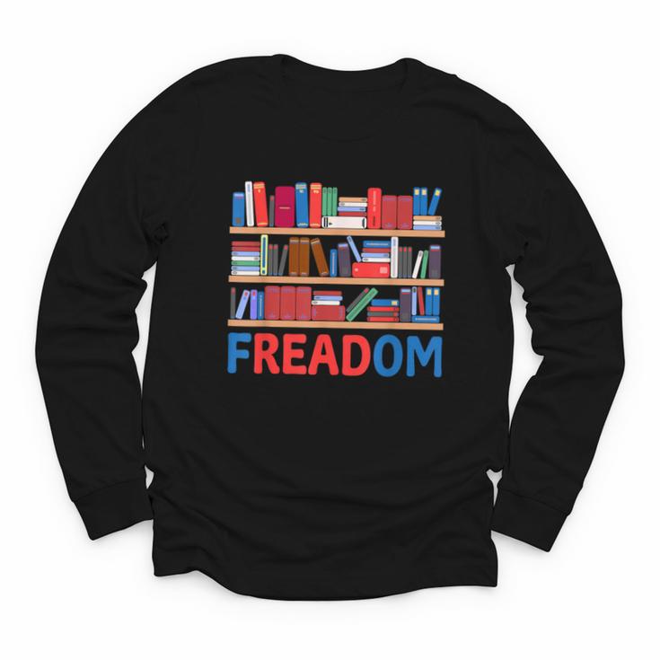 Freadom To Read Book Lover Reading Freedom Youth Long Sleeve Tee
