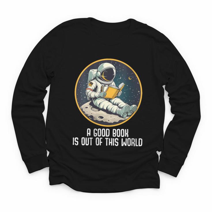 Good Book Is Out Of This World Space Reading Lover Youth Long Sleeve Tee