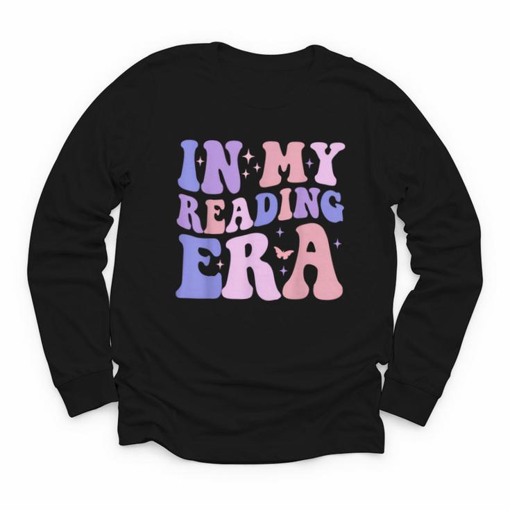 Groovy In My Reading Era Book Lovers Book Reader Youth Long Sleeve Tee