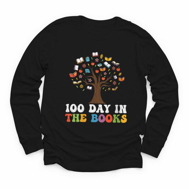 Happy 100 Days In The Books Reading Celebration Graphic Tees Youth Long Sleeve Tee