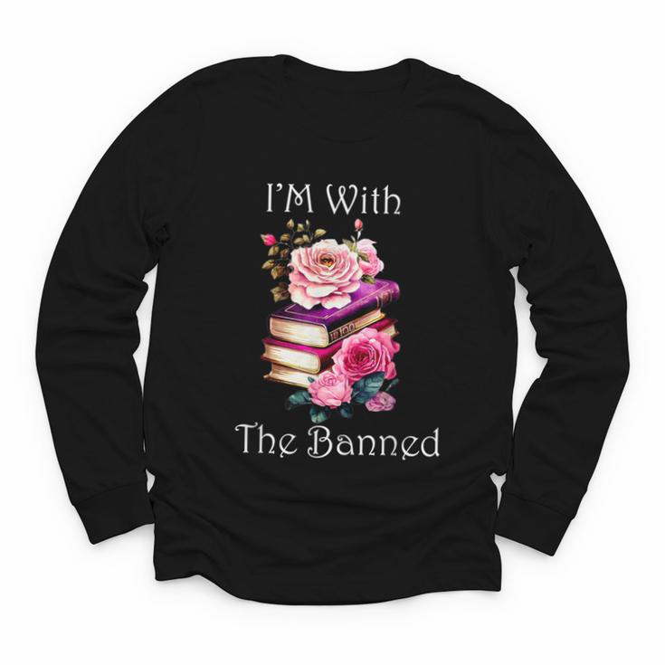 I'm With The Banned Books Bold Statement Against Censorshi Youth Long Sleeve Tee